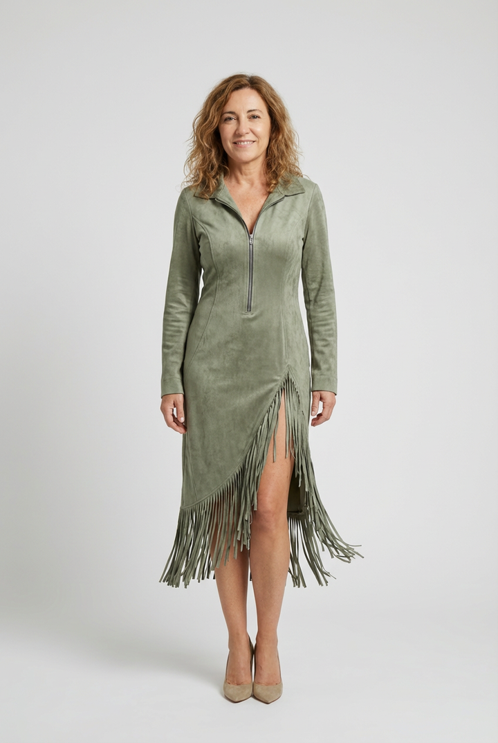 Elvira - Robe Élégante d'Automne