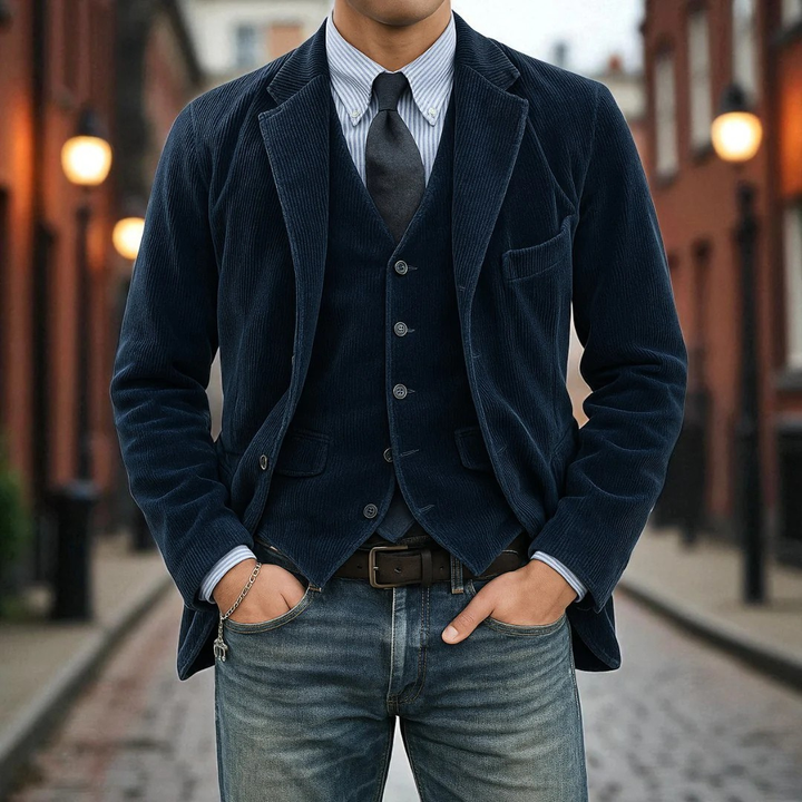 Alejandro - Conjunto de 2 Piezas: Blazer y Chaleco