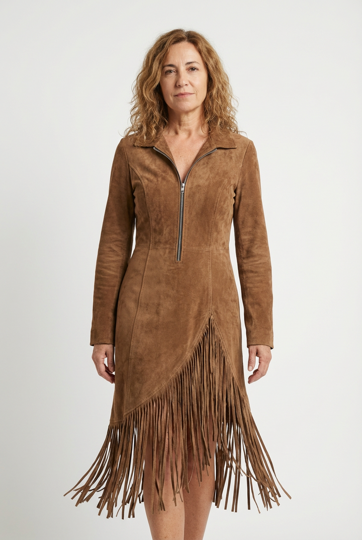 Elvira - Robe Élégante d'Automne