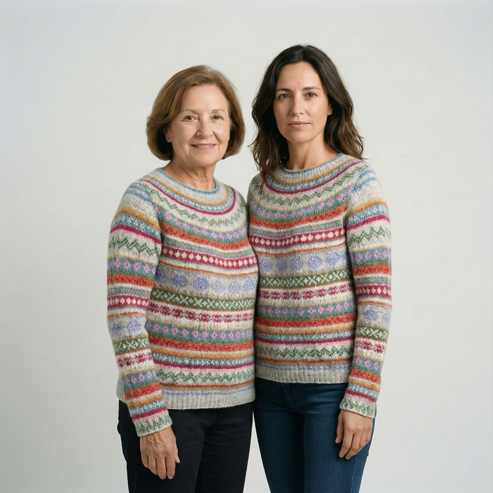 Grace - Suéter de punto colorido
