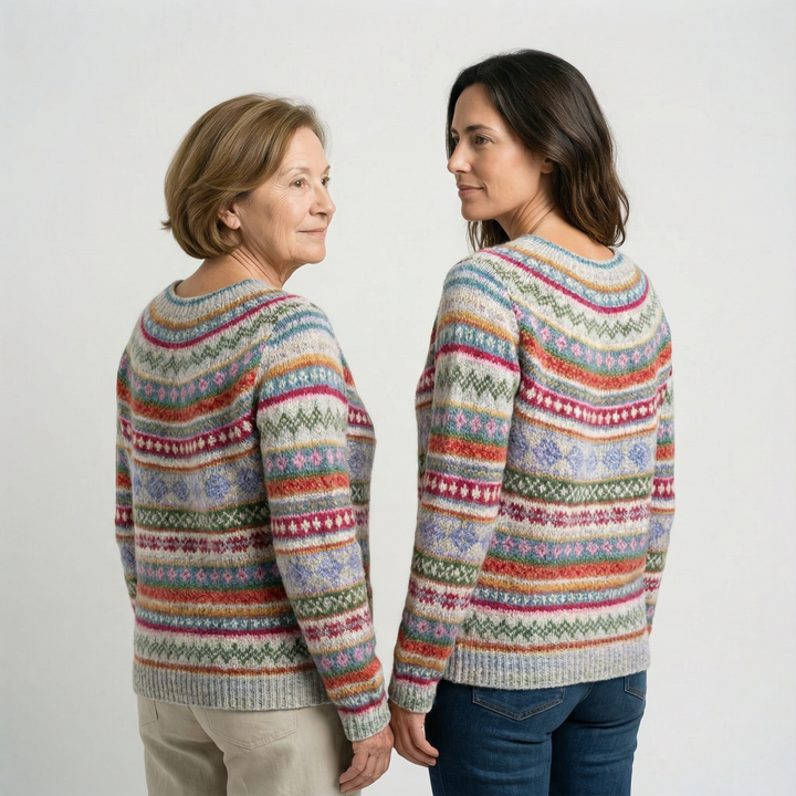 Grace - Suéter de punto colorido