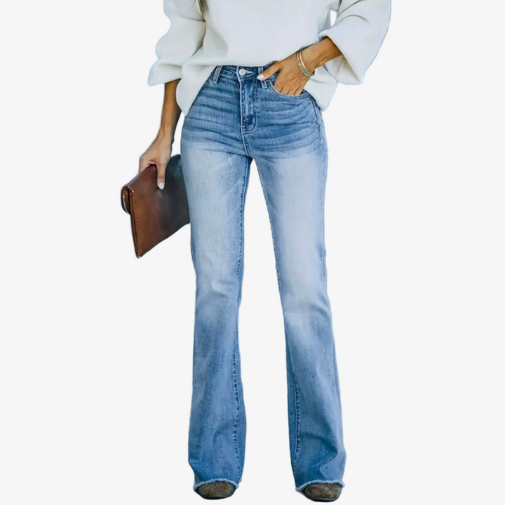 Luciana - Jeans flare de cintura alta
