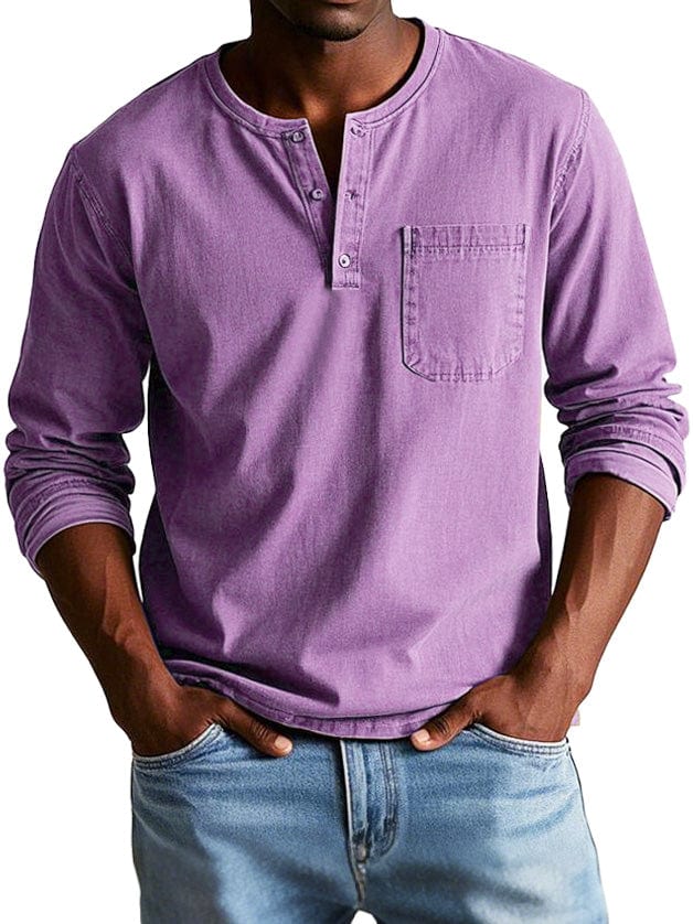 Frederico™ | Camiseta Henley Vintage