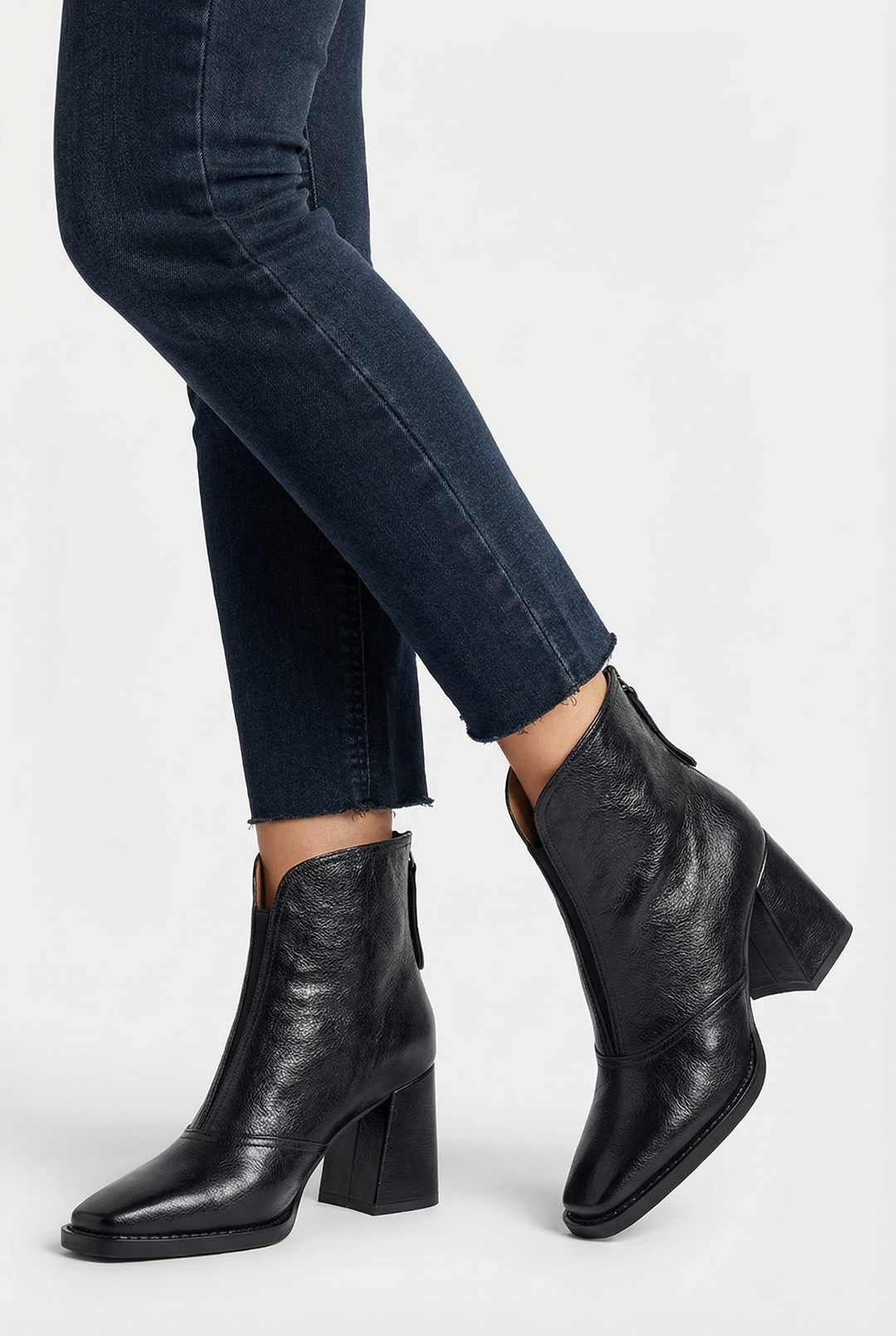 Claudia | Botines de lujo con tacón medio