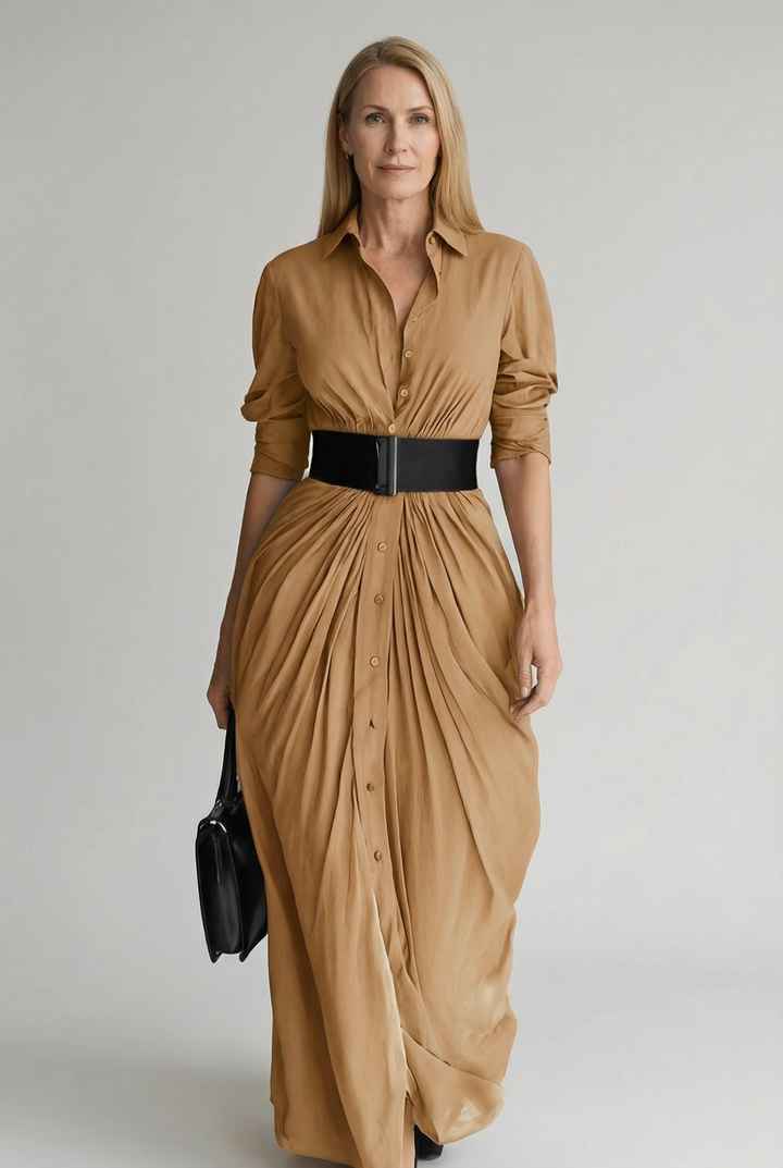 Coral - Bata de Manga Larga