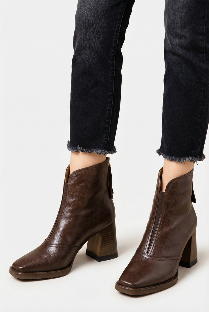 Claudia | Botines de lujo con tacón medio