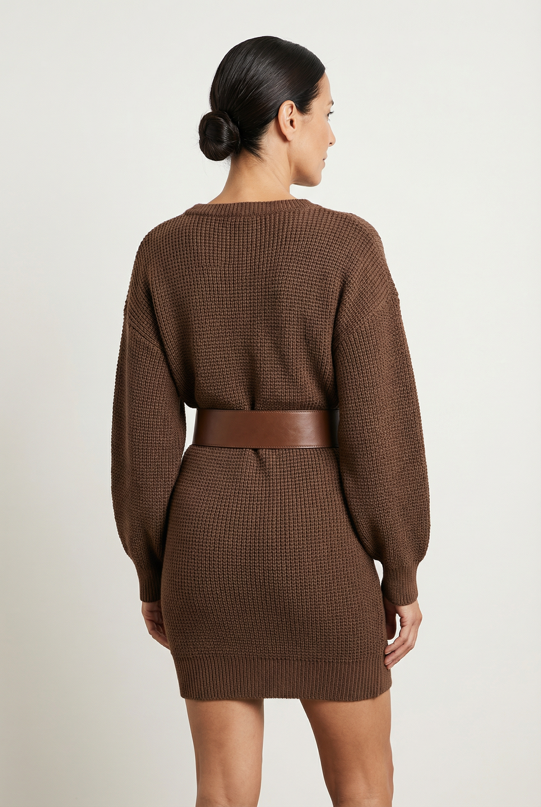 Valentina - Vestido Tricot Corto con Cinturón