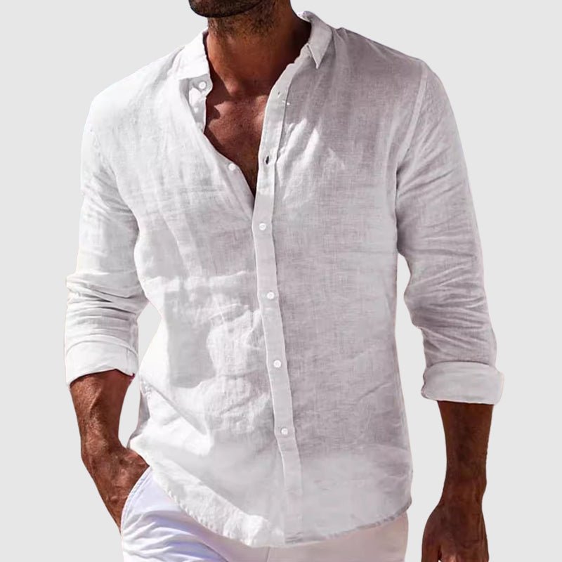 Elegante camisa de lino