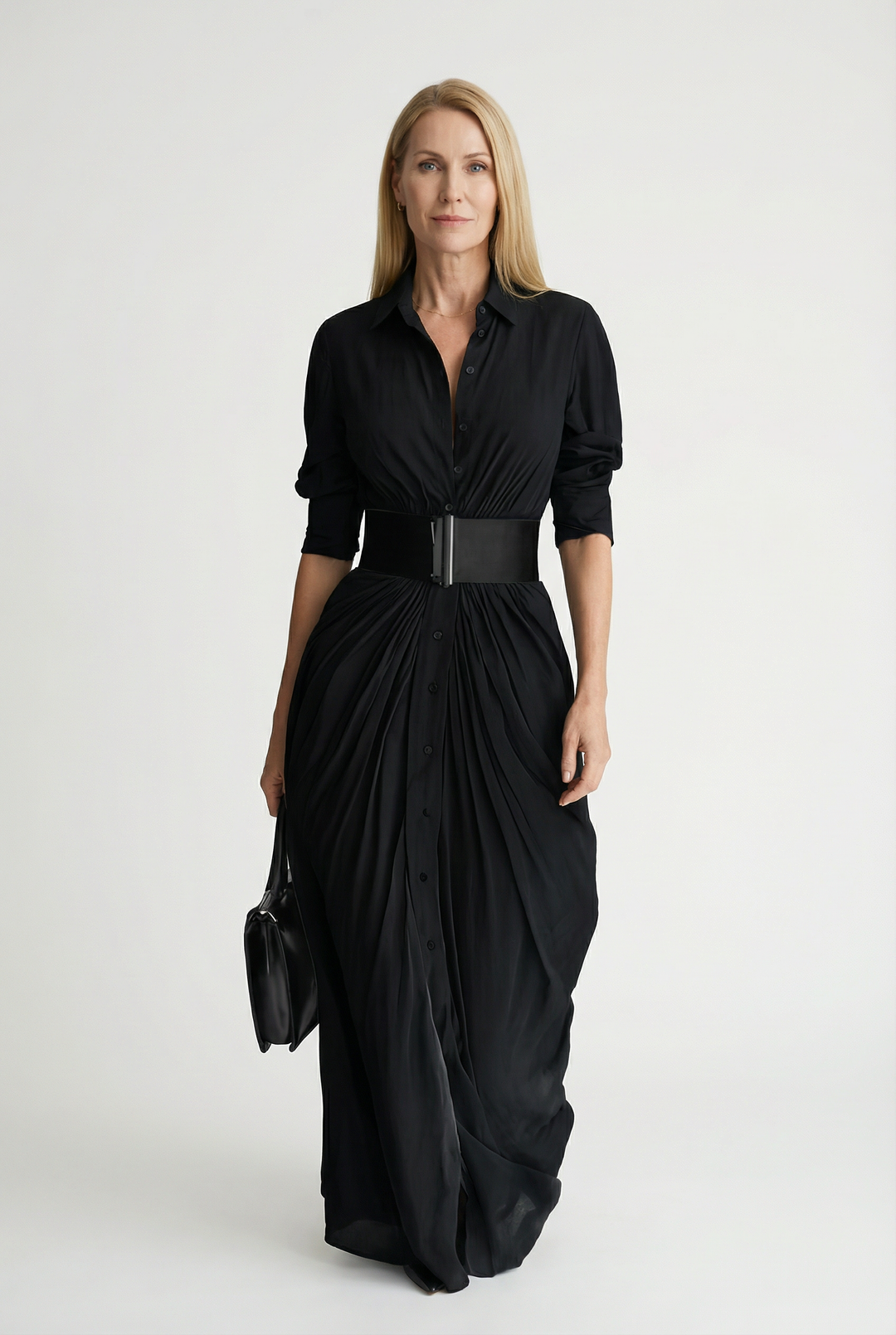 Coral - Bata de Manga Larga