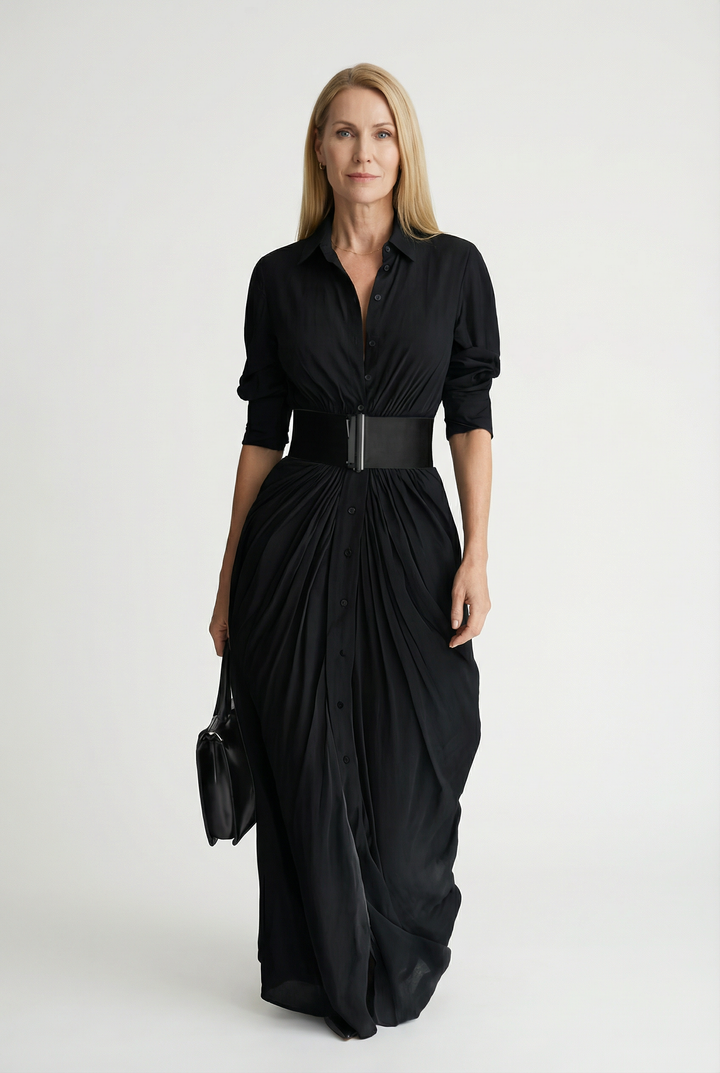 Coral - Bata de Manga Larga